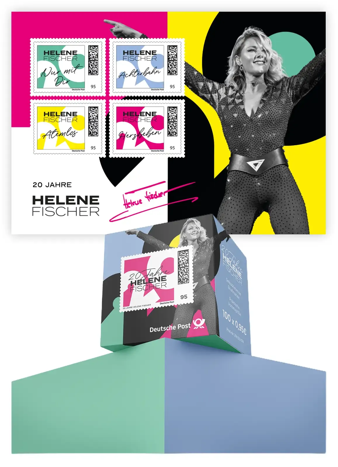 Mayolove Projects - Helene Fischer - Briefmarken Rolle und Sammlerbogen Songtitel