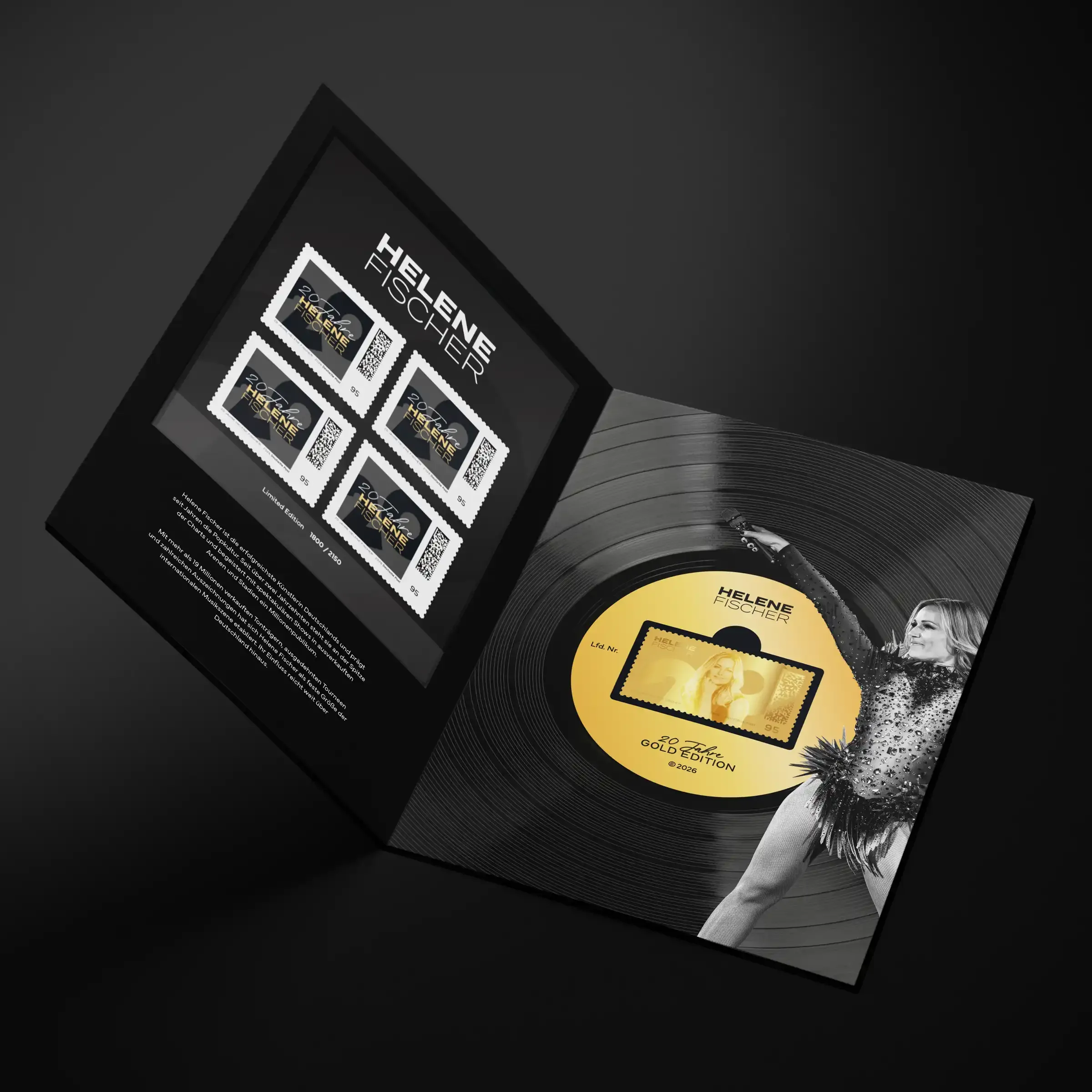 Mayolove Projects - Helene Fischer Briefmarken Gold-Edition